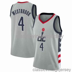 100% costurado Russell Westbrook 75º aniversário cinza camisa de basquete personalizada masculina feminina juvenil XS-6XL camisas de basquete