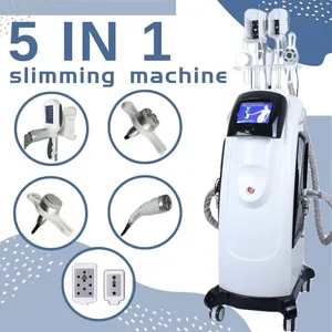 New 5 1 Cryolipolysis RF +キャビテーション+フェイシャルRF / 40K / Lipoレーザー機械脂肪凍結マシン凍結凍結機脂肪損失脂肪損失機