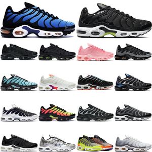 Wholesale scream yellow for sale - Group buy men running shoes women tn yellow black wolf grey white volt voltage purple total orange sky blue scream green rainbow pink fade outdoor trainers