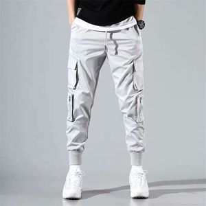 Cargo Hosen Männer Herren Streetwear Joogers Hosen Schwarz Sweatpant Männlichen Hiphop Herbst Taschen Hosen Overalls 211013