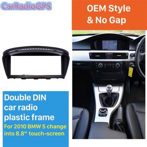 Dash refitting Frame Kit 8.8 inch Touch Screen Car GPS Radio Fascia for 2010 BMW 5 DVD Player Panel Trim Installation