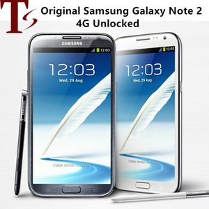 ロック解除Samsung N7105 G Original Galaxy Note II N7100携帯電話5 Quad Core MP WCDMA改装されたスマートフォン10PCS