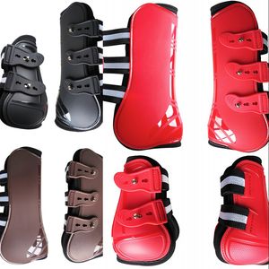 Equipment For Horse Care Products 4 PCS Front Hind Boots Adjustable Horse Leg Boots Equine Front Hind Leg Guard Equestrian 251 X2
