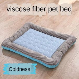 Cat Beds & Furniture And Dog Summer Ice Silk Pet Mat Litter Kennel Small Medium-sized Cold Sensation Cooling