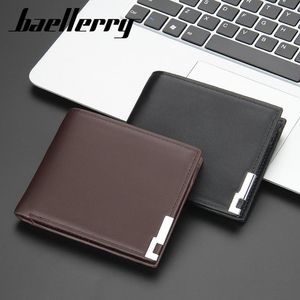 Wallets Men Short Business-style Red-white-blue Strip Card Holder Slots Ultrathin Leather Portable Purse