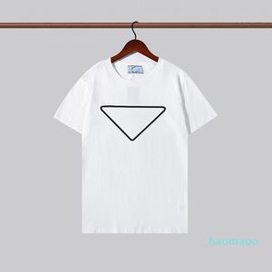 Luxus-2021 Luxus-Freizeit-T-Shirt Neues Herrenmode-Designer-Kurzarm-T-Shirt aus 100 % Baumwolle, hochwertiger Großhandel in Schwarz und Weiß