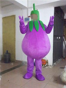 Фестивальское платье Фиолетовый баклажан талисман костюм Хэллоуин рождественские модные вечеринки платье мультфильм персонаж костюм карнавал унисекс взрослый наряд