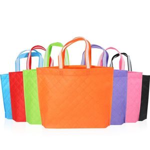 2021 8 Colors Non-woven Fabric Shopping Bags Reusable Eco Friendly Woman Handbag Clothing Reticule Storage Bag Party Gift Favour zhao