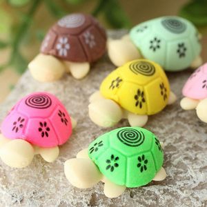 Desenhos animados Cute colorido animal tartaruga forma proteção ambiental proteção apagador atacado criação eraser animal bonito e prático w0043