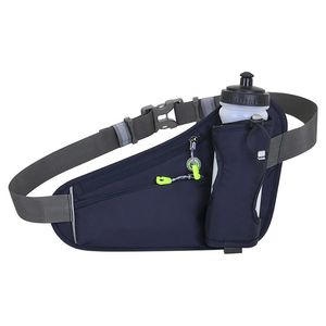 Outdoor-Taschen Taillentasche Reflektierende Streifen Große Kapazität Laufgürtel Wandern Einstellbar Wasserdicht mit Wasserflaschenhalter Joggen Sport