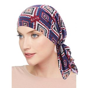 Clip Wrap venda por atacado-Lenços femininos femininos de algodão pre tie headwrap cabeça envoltório mulheres turbante headscarf capa cabeleireiro acessórios
