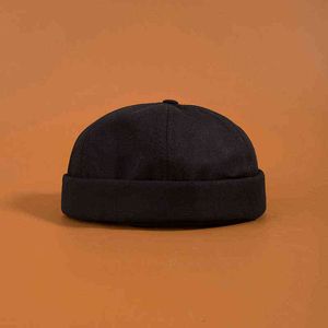 Os culos de algodão do verão dos homens boné do vintage urbano urbano urbano portátil docker portátil chapéus multiuso miki beanie chapéu Y21111