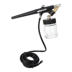 Mini Airbrush Kompresor Kit Siphon Feed Pojedyncza akcja Pędzel powietrza Pędzel Pistolet Pistolet Pistolet do Makijażu Body Tattoo Car Manicure 210719