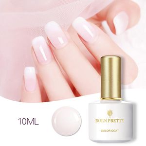 BORN PRETTY 10ml Opal Jelly Gel Nail Polish White Nail Art Soak Off Gel Polish Translucent Colorful UV LED Gel Varnish