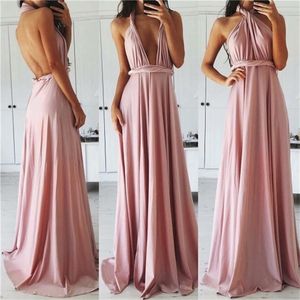 Sexy Frauen Multiway Wrap Cabrio Boho Maxi Club Rotes Kleid Bandage Langes Kleid Party Brautjungfern Infinity Robe Longue Femme 220311