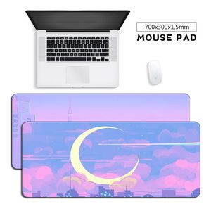 Özel Pembe Mouse Pad Gamer Büyük Dayanıklı Kauçuk Otaku Karikatür XL Gaming Mousepad Laptop Anime Bilgisayar Boy Klavye Masası Mat