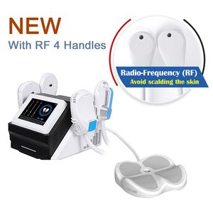 4 Handtag Hiemt bantningsmaskin med RF för postpartum Reparation Muskel Sculpt Fat Burning Portable viktminskning Kroppskonturering Elektriska muskelstimulerande anordningar