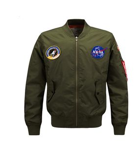 Casual Air Force Flight Jacket Män Plus Storlek 8XL Bomber Jackor Mäns Top Quality Bomber OuterWear Concis 2021 Warm Windproof Emmbroidery Coat