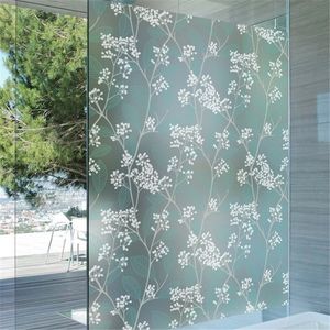 Multiple sizes Opaque Self-adhesive Frosted Privacy Glass Window Film Decorative Window Stickers Paste Green Bedroom 4m long 210317