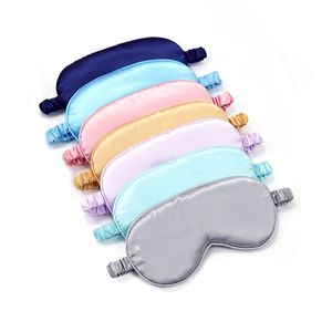 Máscaras de sono de seda imitado Máscaras Eyemask Sombreamento Máscara de olho Poliche Capa Capa Eyepatch para Viagem Relax Relax