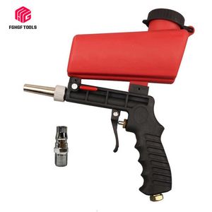 FGHGF портативный 90PSI Gravity Sandblaster Spray Pirst Pun Pneumatic Маленькая песочная машина для взрыва песка регулируемая пневматическая пескоструйная обработка 210719