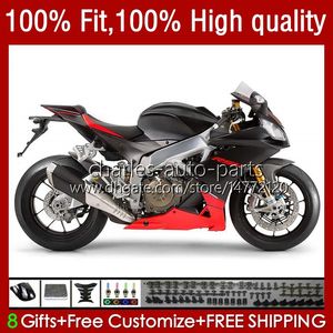 Siyah kırmızı OEM karoseri Aprilia RSV1000RR RSV1000R 16-19 Vücut 40NO.147 RSV4 RSV-1000 RSV 1000 R RR 2016 2017 2018 2019 RSV1000 16 17 18 19 Enjeksiyon Kalıp Perşembe