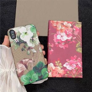 Mode telefonfodral för iPhone Pro Max 15 Plus 12 11 13 14 Pro Max X XR XSmax Cover Pu Leather Flower Shell Samsung Galaxy S23 S23p S10p Obs 21 20 Ultra