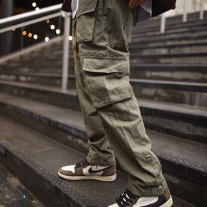 Calças masculinas cargo masculinas 2021 hip hop streetwear calça jogger moda calças de moletom multibolsos casuais joggers