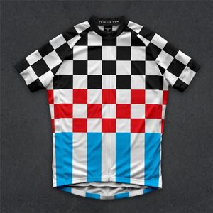 Racing Jackets Twin Six 6 Men's Cycling Jersey Short Sleeve Summer MTB Team Bicycle Breathable And Quick-Drying Clothes