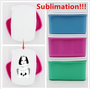Sublimation Bento Box Lunch Box for Adults Kids Portable Fruit and Other Snacks Storage Boxes Outdoor Camping Convenient Box BPA-Free 300ml