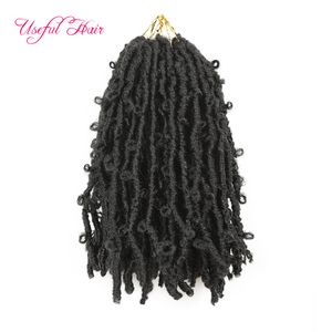 Fashin 12inch Butterfly LoCs Shaping Hair Low Temperature Flame Retardant Knot Kort lockigt hår DHGATE 2021 Nya Bulk Extensions