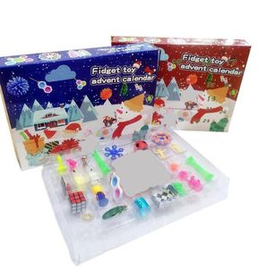 Party Funse Рождественский календарь Advent Advent Calendar для детей отсчета для детей с 24 шт. Micro Fidget Toys Set