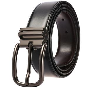 Bälten 2021 män ko äkta läder stift spänne bälte lyx hög kvalitet mode manliga jeans cummerbunds ceinture homme gåvor