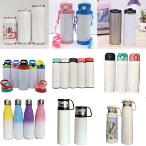 فراغ التسامي البهلوانات هدايا عيد الميلاد 304 الفولاذ المقاوم للصدأ فراغ الكؤوس MDF فارغة Drinkware DIY الصورة أكواب المياه بواسطة DHL XD24801