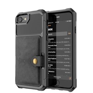 Custodie per portafoglio in pelle PU di lusso per iPhone 6 6S 7 8 Plus XS Max Case Portafoglio Flip Cover Fit fit 12 11 Promax XR Fundas