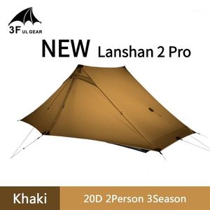 Namioty i schroniska F Lanshan Pro Wystarczy gramów D Nylon obu stron Namiot silikonowy Lekka osoba Sezon Backpacking Camping