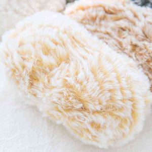 1 pc Macio de tricô de espessura quente quente macio macio de pelúcia-tecido crochet faixas de pele falso para DIY Knitting Kids Chapéu Scarf Camisola Ya Y211129