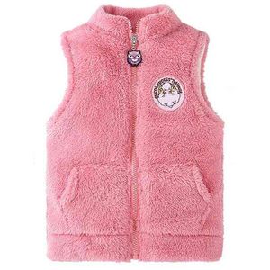 Frühlings- und Herbst-Girl-Weste, Kinder-Stand-up-Kragen-Jacke Baby warme Weste 206 01 210622