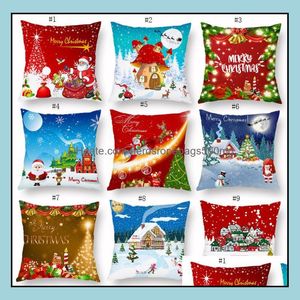 Pościel Dostawy Tekstylia Strona główna Garden Christmas Pillow Case Canvas cm Elk Drukowane Poszczególne Pakiet Christmas Pillow Er Retro Plaid