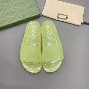 Pantofole da uomo e da donna di design di lusso Sandali Nappa dream con punta quadrata in PVC trasparente taglia grande 35-47