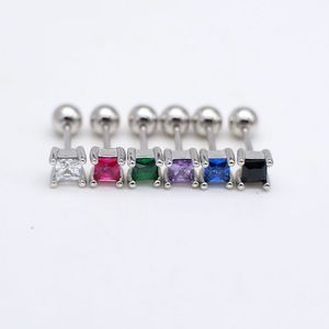 Amethyst Citrine Garnet Peridot Topaz Ruby Emerald Sapphire Stud Earrings Gemstones Sterling Silver Earrings For Women Z2