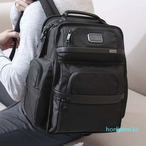 nylon men's black business backpack computer bag backpack