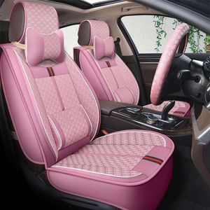 Wholesale Car Seat Covers Autocovers For Sedan SUV Durable Leather Universal Full Set Five Seaters Cushion Mat Front And Back Multi Design