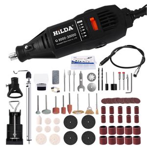 94PCS 110V 220V Strömverktyg Elektrisk Mini Drime Die Grinder Engraver Polisher med Rotary Tooling Set Kit för Dremel 3000 4000