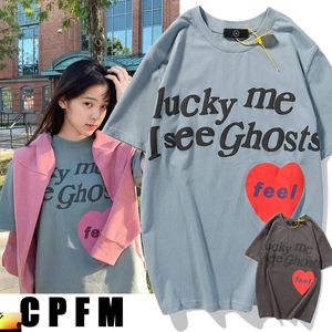 T-shirt Cpfm Kids See Ghost Foam Tee girocollo lettera stampata casual manica corta