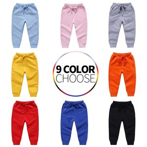 Calças Meninos Meninas Esporte Casual Jogging Crianças Calças Crianças Bebê Roupas Longa Roupas Primavera Outono para 2-8 Anos 210303