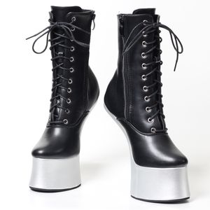 Personalizado novo estilo fetiche 7inch alto calcanhar esboço cavalo tornozelo botas tamanho 36-46