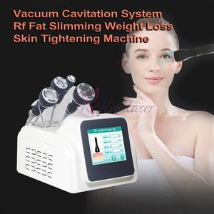 Portable 80kHz Ultraljuds kavitationsmaskin Kroppsbantning Vakuum RF Bio Facial Lift Wrinkle Removal Beauty Equippment