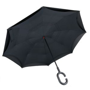 Anti-rebound Double Layer Inverted Umbrella with C-Shaped Handle