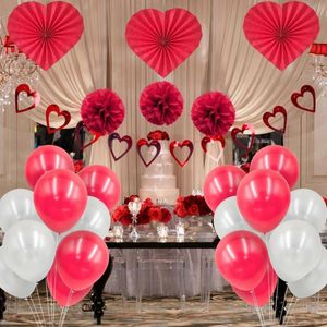 Wholesale backdrop for photos diy resale online - Photography Backdrop Balloon Heart Love Studio Photo Booth Valentines Day Wedding Decor DIY Party Decorations Balloons Accessory
